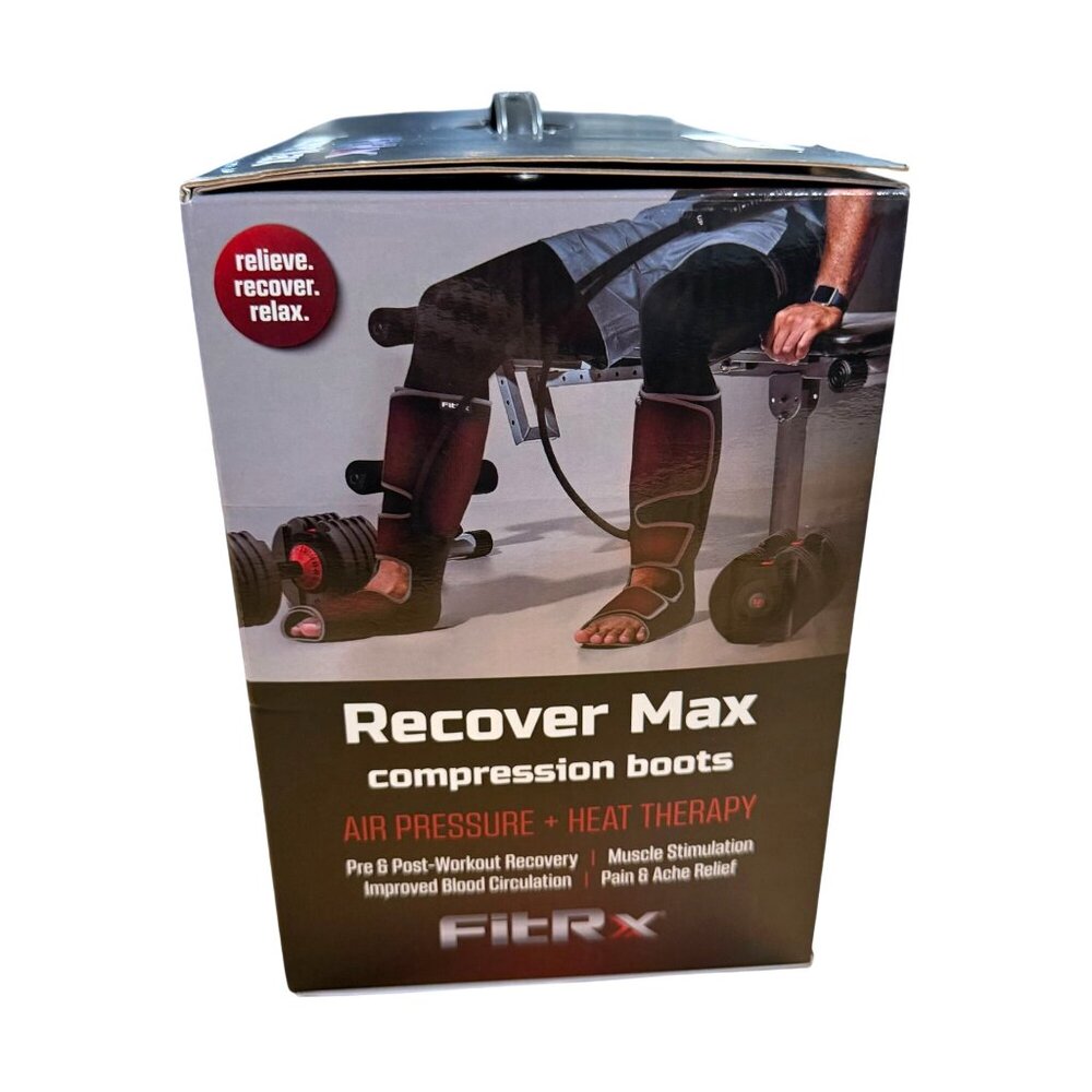 FitRX Recover Max Compression Boots NEW Heated Therapy Remote 3 Modes - Picture 2 of 7